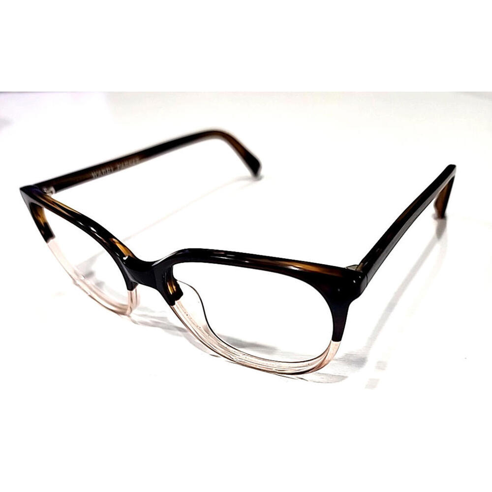 Warby Parker Laurel 615 Brown Clear Fade Round Unisex Eyeglasses Frame 52-17 140